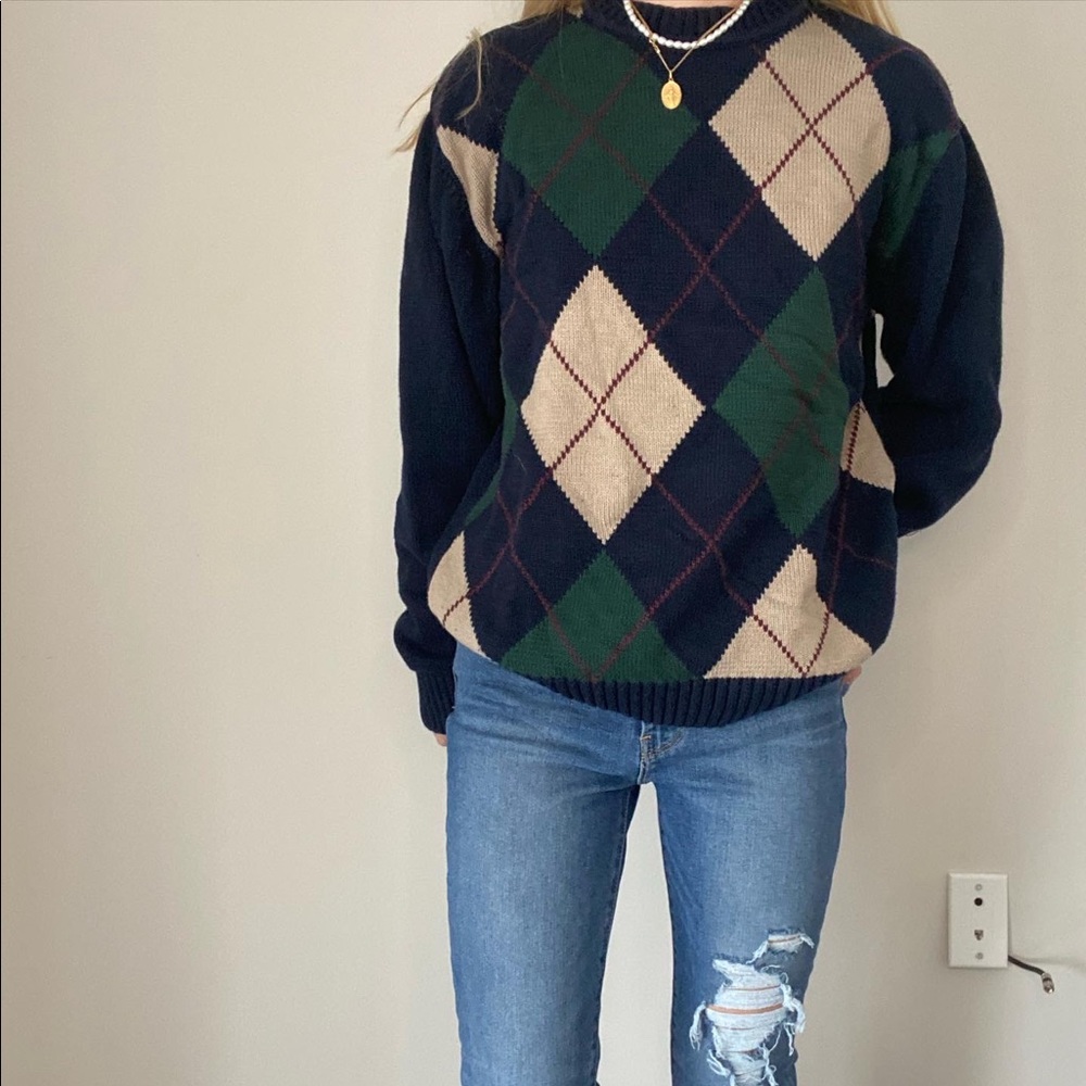 Dockers argyle crewneck
